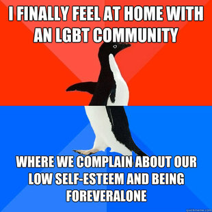 Socially awesome awkward penguin
