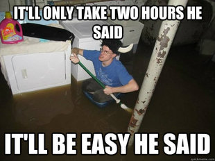 Do the laundry they said
