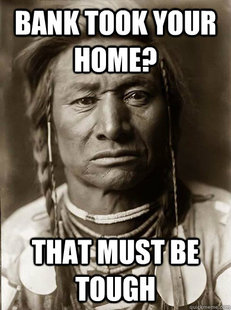 Unimpressed American Indian