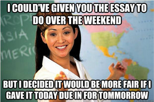 Scumbag Teacher