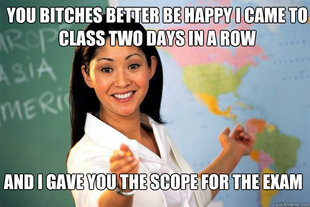 Unhelpful High School Teacher
