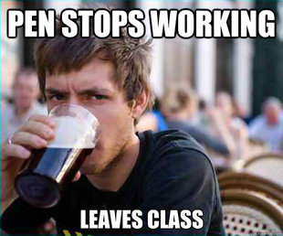 Lazy College Senior