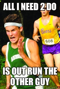 Intense Cross Country Kid
