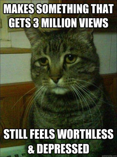 Depressed cat