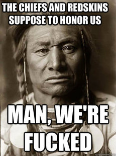 Unimpressed American Indian