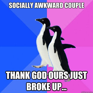Socially Awkward Couple