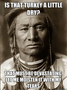 Unimpressed American Indian