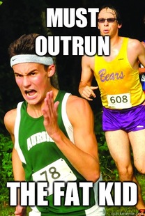Intense Cross Country Kid