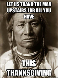 Unimpressed American Indian
