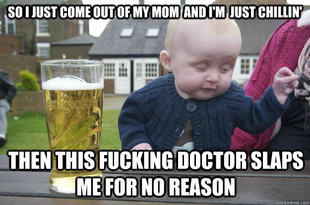drunk baby