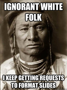 Unimpressed American Indian