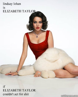 Lindsay Lohan is Elizabeth Taylor
