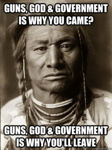 Unimpressed American Indian