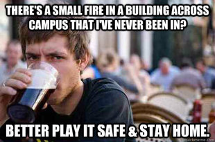 Lazy College Senior