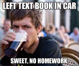 Lazy College Senior