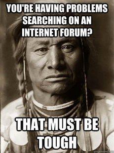 Unimpressed American Indian