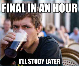 Lazy College Senior