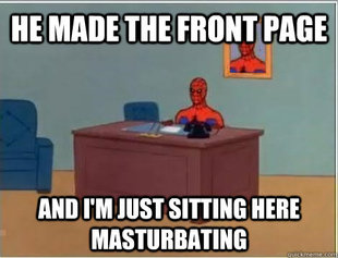 Spiderman Masturbating Desk