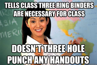 Unhelpful High School Teacher