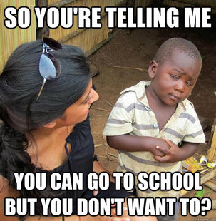 Skeptical Third World Child