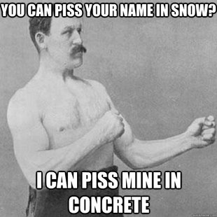 overly manly man