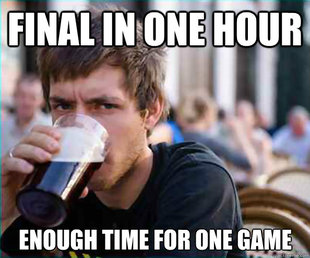 Lazy College Senior