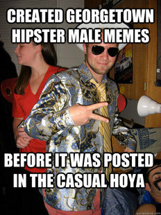 Georgetown Hipster Male