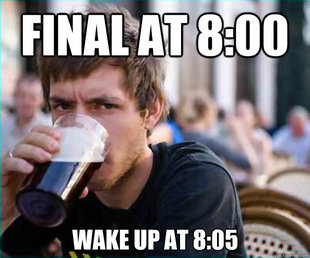 Lazy College Senior