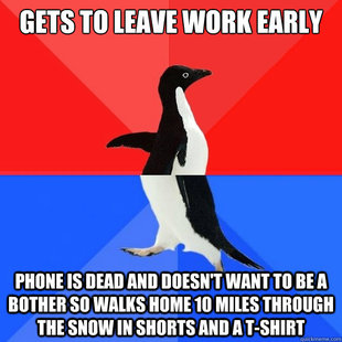 Socially Awksome Penguin