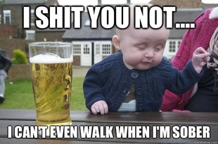drunk baby