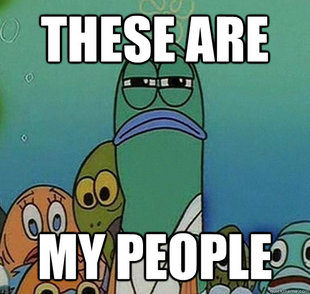 Serious fish SpongeBob
