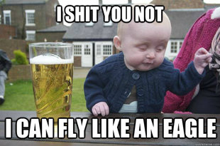 drunk baby