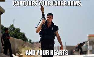Ridiculously Photogenic Syrian Soldier