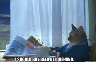 Sophisticated Cat is broke