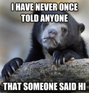Confession Bear