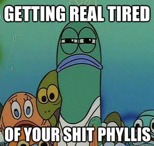 Serious fish SpongeBob