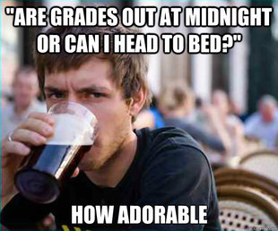 Lazy College Senior