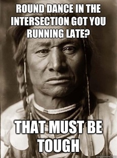 Unimpressed American Indian