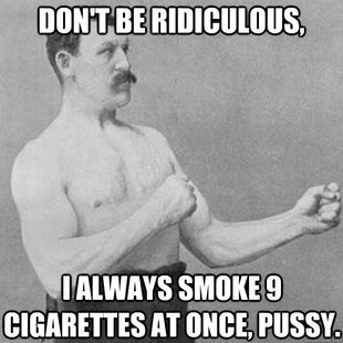 overly manly man