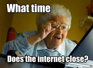 Grandma finds the Internet