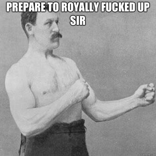 overly manly man