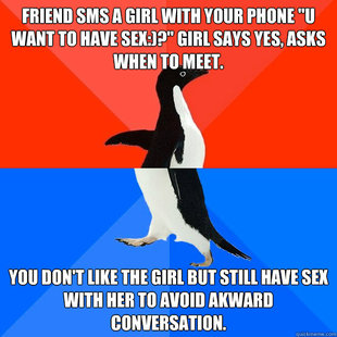 Socially Awesome Awkward Penguin