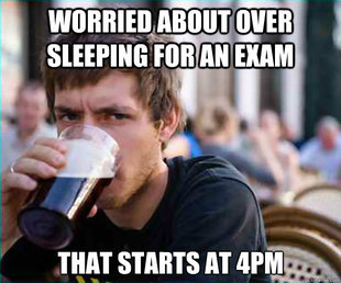 Lazy College Senior
