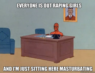 masturbating spiderman