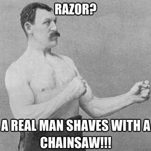 overly manly man