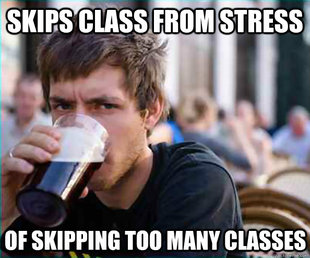 Lazy College Senior