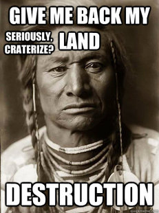 Unimpressed American Indian