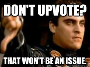 Downvoting Roman