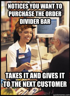 Scumbag Cashier