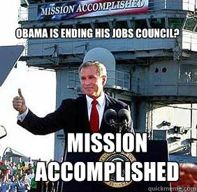 Bush MISSION ACCOMPLISHED